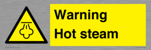 Warning Hot steam
